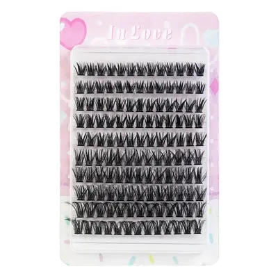 Self-Adhesive Segmented False Eyelashes, Curled, 30D/40D - 11
