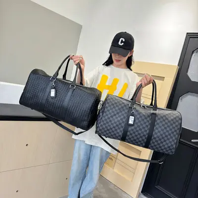 PU leather travel bag, large capacity