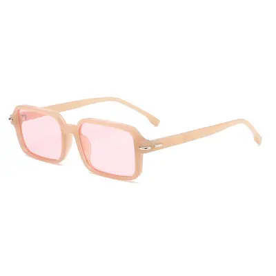 Unisex Small Square Frame Sunglasses, UV400 Protection - 8