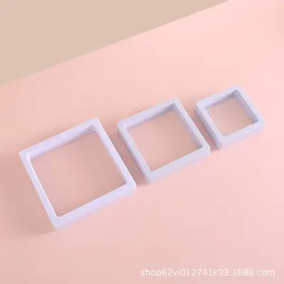 Promotion transparente PE Premium-Dünnschicht-Display-Box Schmuck Ring Schwebeverpackung Antioxidations-Lagerbestand - 8