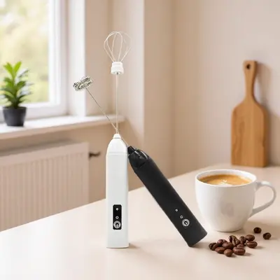 Sınır Ötesi Popüler Ürün Süt Karıştırıcı Çift Başlı Yumurta Çırpma Makinesi Elektrikli Küçük Ev Tipi El Tipi Karıştırıcı Köpük Makinesi Kahve