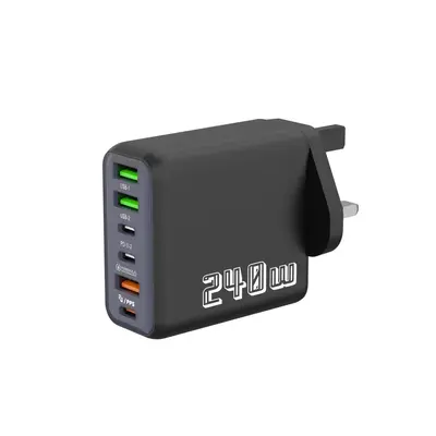 240W Çok Portlu Telefon USB Şarj Cihazı Üç-in-Bir Hızlı Şarj PD Şarj Başlığı Çoklu Delikli iQOO Şarj Başlığı Evrensel - 12