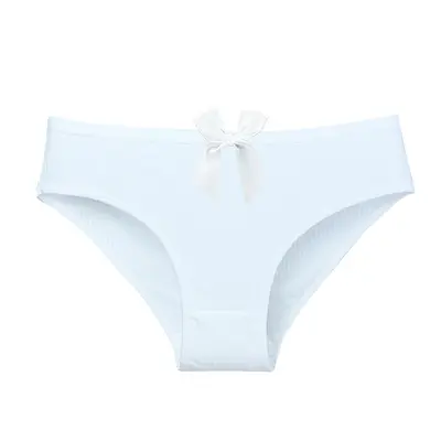 Ribbed Pure Cotton Women's Briefs, Plus Size, Four Seasons - 13