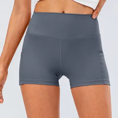 Damen-Yogahose drei Viertel, hohe Taille, weich und elastisch - 9