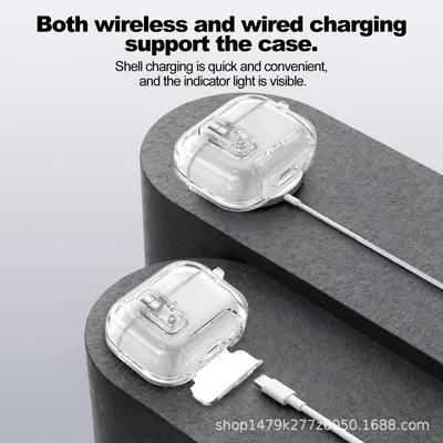 Transparent Magnetic Protective Case for AirPods Pro 3 and AirPods 4