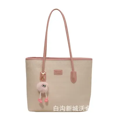 Women's Plaid Tote Bag, Large Capacity Single-Shoulder Handbag - 11