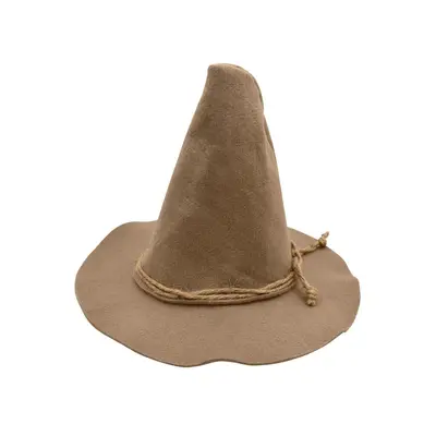 Halloween Witch Hat, Black Felt Pointed Wizard Hat - 11