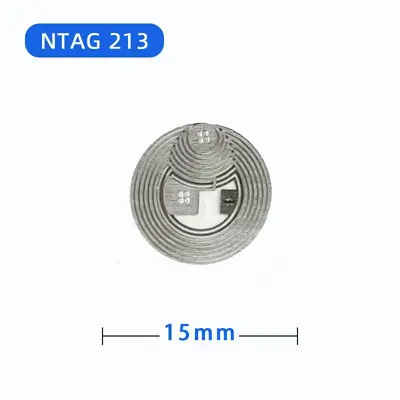 NFC Chip Sticker Tag NTAG213/215, RFID Phone Tap Sticker - 8
