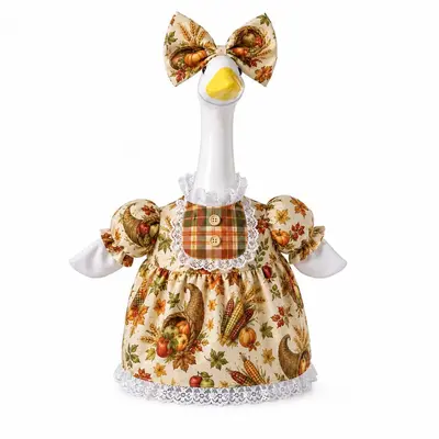 Erntedank-Gänse-Deko-Set, 23 Zoll - 7