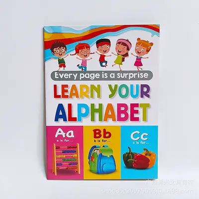 Çocuk erken eğitim defteri, İngilizce ABC ve 123, meyve ve hayvanlar - 4