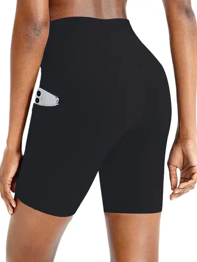 Yoga-Shorts mit Taschen, po-formend, eng anliegend, elastisch