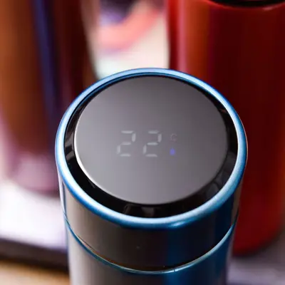 304 stainless steel temperature indicator temperature control smart thermos cup wholesale temperature measurement straight cup gift water cup - 3