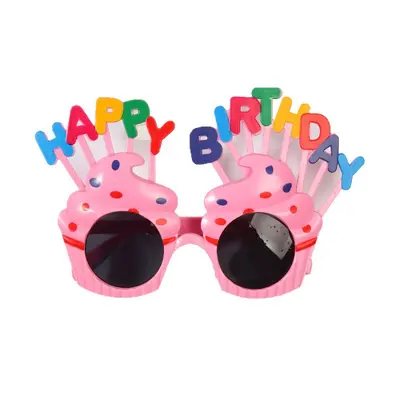 Colorful Letter Cake Shape Birthday Party Glasses - 6