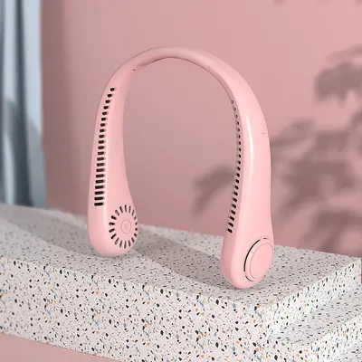 YQ1043 taşınabilir yapraksız boyun askılı fan, USB şarjlı