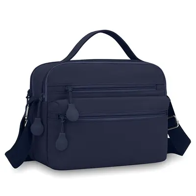 Small Square Nylon Crossbody Bag, Multifunctional Women's Shoulder Bag - 12