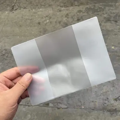 Pvc buzlu şeffaf Kore pasaportu pasaport kapağı hazır belge kapağı su geçirmez buzlu seyahat çok fonksiyonlu klip üreticisi - 10