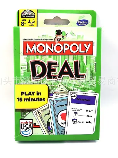 İngilizce Metal Kutulu Emlakçı Kart Oyunu DEAL MONOPOL