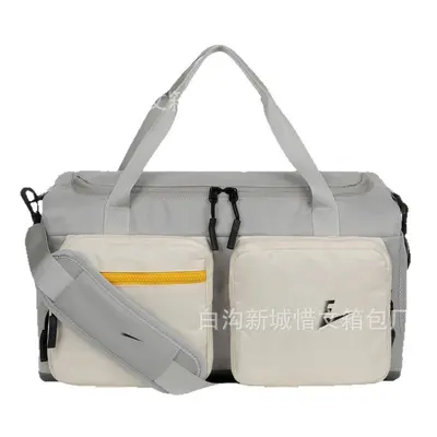 Contrast-color sports bag, lightweight, large-capacity travel luggage - 5