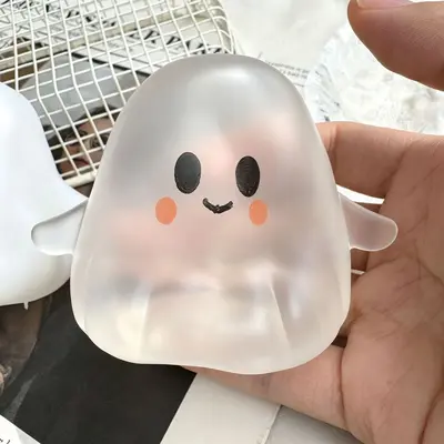 Halloween Ghost and Devil Squishy Toy, Coconut Oil Vaseline Stress Ball - 7