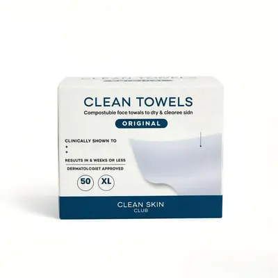 50 Pcs Disposable Cotton Face Cleansing Towels in Box, Soft and Absorbent - 7
