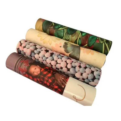 Portable Printed Yoga Mat with Multi-Colour Pattern for Indoor and Outdoor Fitness