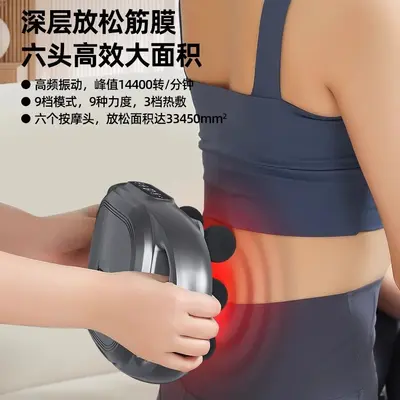 6-Head Massage Gun, Deep Muscle Relaxer for Neck and Back - 3