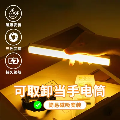 Rechargeable LED Night Light with Eye Protection and Magnetic Base