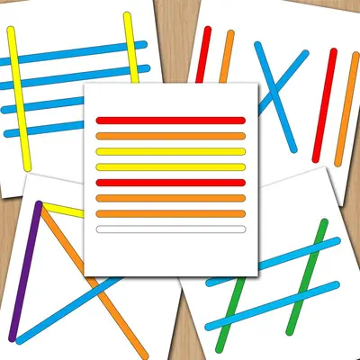 Farbsortier- und Zuordnungsspiel mit mathematischem Lehrmittel-Set