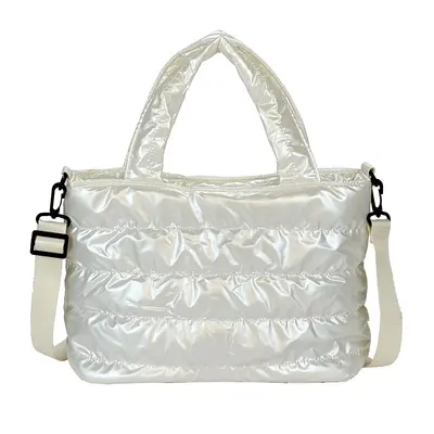 Korean-Style Embroidered Cloud Tote Bag, Women's Single-Shoulder Crossbody - 8