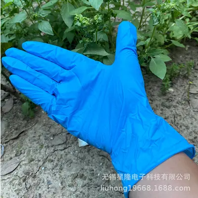 Brandneue blaue Nitrilhandschuhe 9 Zoll blaue Nitril-Einweg-Untersuchungshandschuhe dick und strapazierfähig Fabrikpreis Großhandel