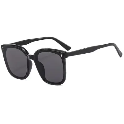 Large-Frame Sunglasses, Street Style, Vertical Stud Design - 7
