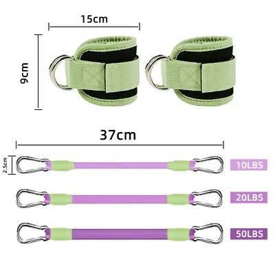 Calf Trainer Ankle Strap Resistance Band for Cable Machine - 6