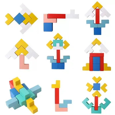 Tetris Holz-3D-Puzzle 3-6 Jahre