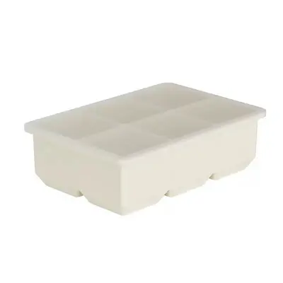 Eiswürfelform aus Silikon, große Eiswürfelform, Eisbereiter, Eiswürfelbehälter, großformatige Eiswürfel, großer Fassungsvermögen-Lagerbehälter, Lebensmittelqualität, Lagerbestand