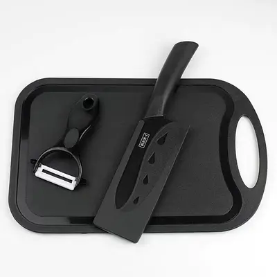Fruit knife set with cutting board kitchen utensils complete set - 9