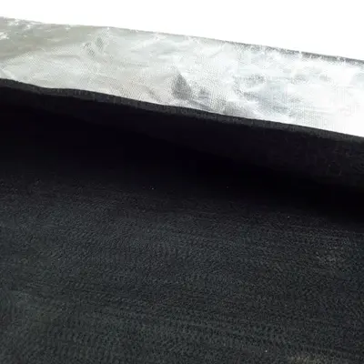 Black Carbon Fiber Fire Blanket, High-Temperature Resistant, Flame Retardant