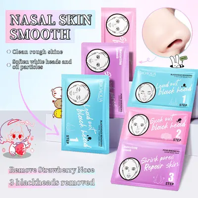 BIOAOUA Blackhead Removal Nose Strips, 3-Step Pore Cleansing - 4
