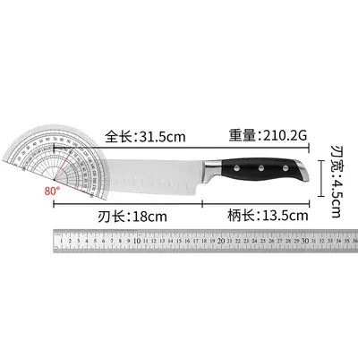 Stainless Steel Knife Set 5cr15, Chef's Knife, Meat and Fruit - 7