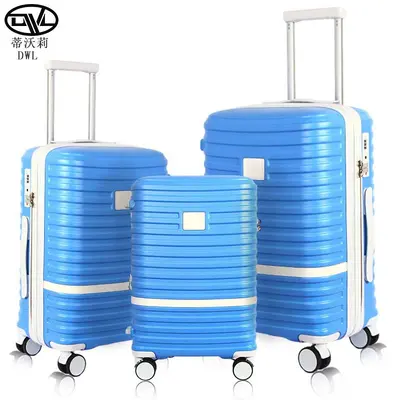 Expandable Zipper Three-Piece Luggage Set, Thickened Gradient Design - 5