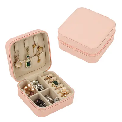 Tragbare Schmuckschatulle über Grenzen hinweg, Mini-Schmuckspeicherbox, kompakte Reise-Schmuck-Verpackungsbox für Ringe - 9