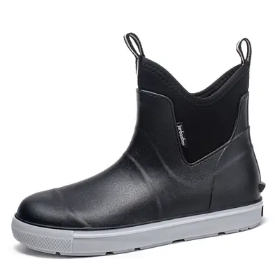 Herren-Regenstiefel braun, wasserdicht, verschleißfest, flach - 7