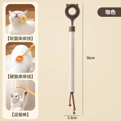 Retractable Cat Teaser Wand, Double-Sided Scratcher, Interactive Cat Toy - 9