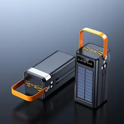 Sınır Ötesi Yeni Model Güneş Enerjili Hızlı Şarj Powerbank 200000mAh Süper Büyük Kapasiteli Mobil Güç Kaynağı - 9