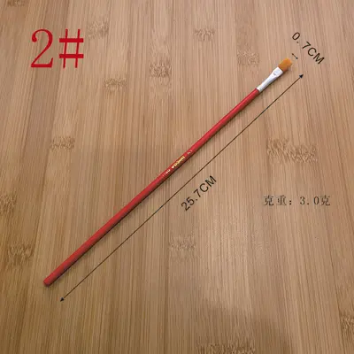 源头现货1-12号红杆尼龙毛油画笔红杆尼龙6支套12支套油画笔套装 - 8