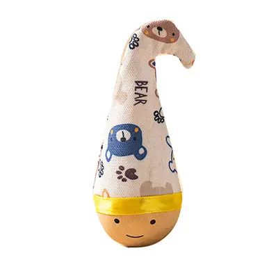 Weighted Roly-Poly Cat Toy, Self-Play Kitten Toy with Feather Teaser - 6