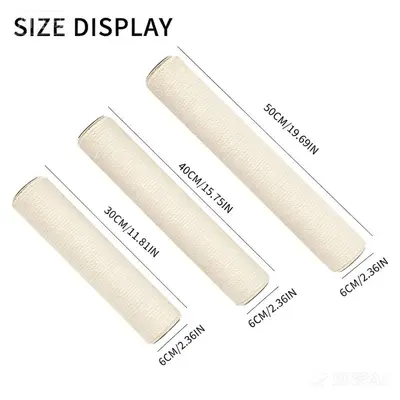 Sisal Rope Cat Scratching Post, Tall Floor-to-Ceiling, Durable Cat Teaser Wand - 8
