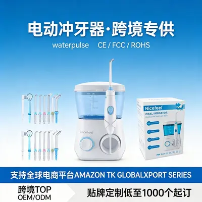 跨境爆款家用去牙结石电动冲牙器 10档脉冲口腔清洁洗牙器水牙线