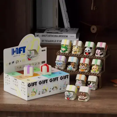 Panda Mini Yapı Taşı Hediye Kutusu, Kızlar İçin, Lego Uyumlu - 4