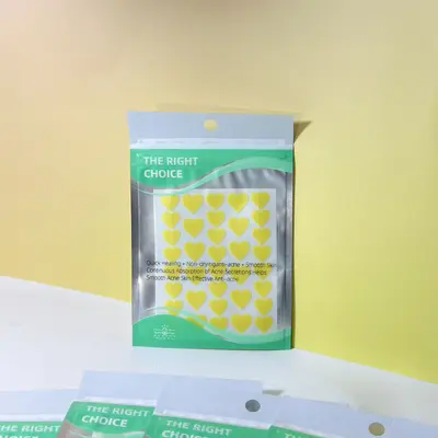 Heart Pattern Hydrocolloid Acne Patch for Day and Night Use - 10