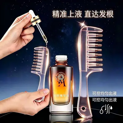 Crystal Serum Applicator Hair Comb for Minoxidil and Essence Oil
